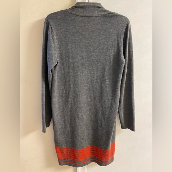 Eileen Fisher sweater cardigan grey merino wool Medium - Picture 6 of 8